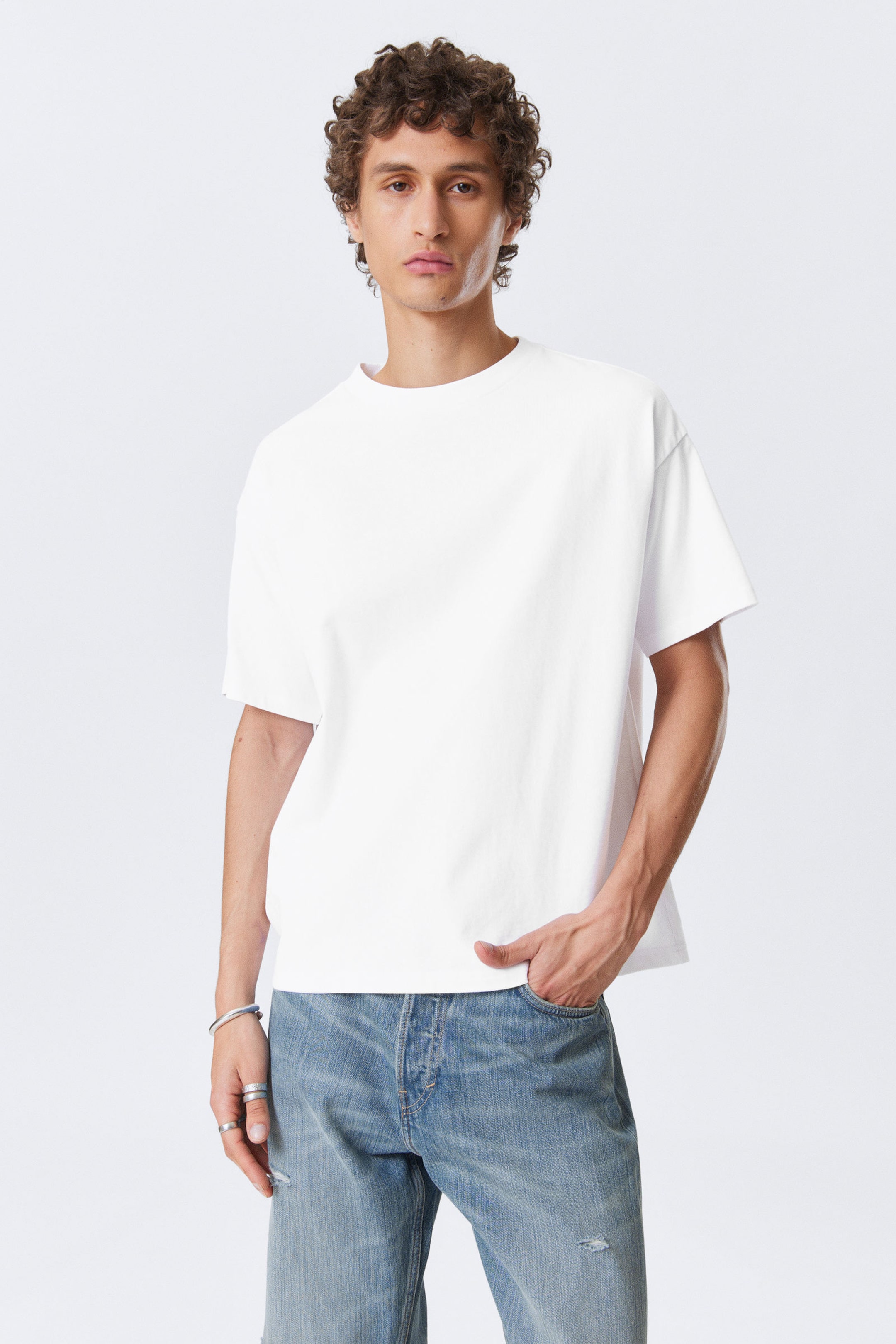 #FFFFFF - Great Boxy Heavyweight T-Shirt - 1