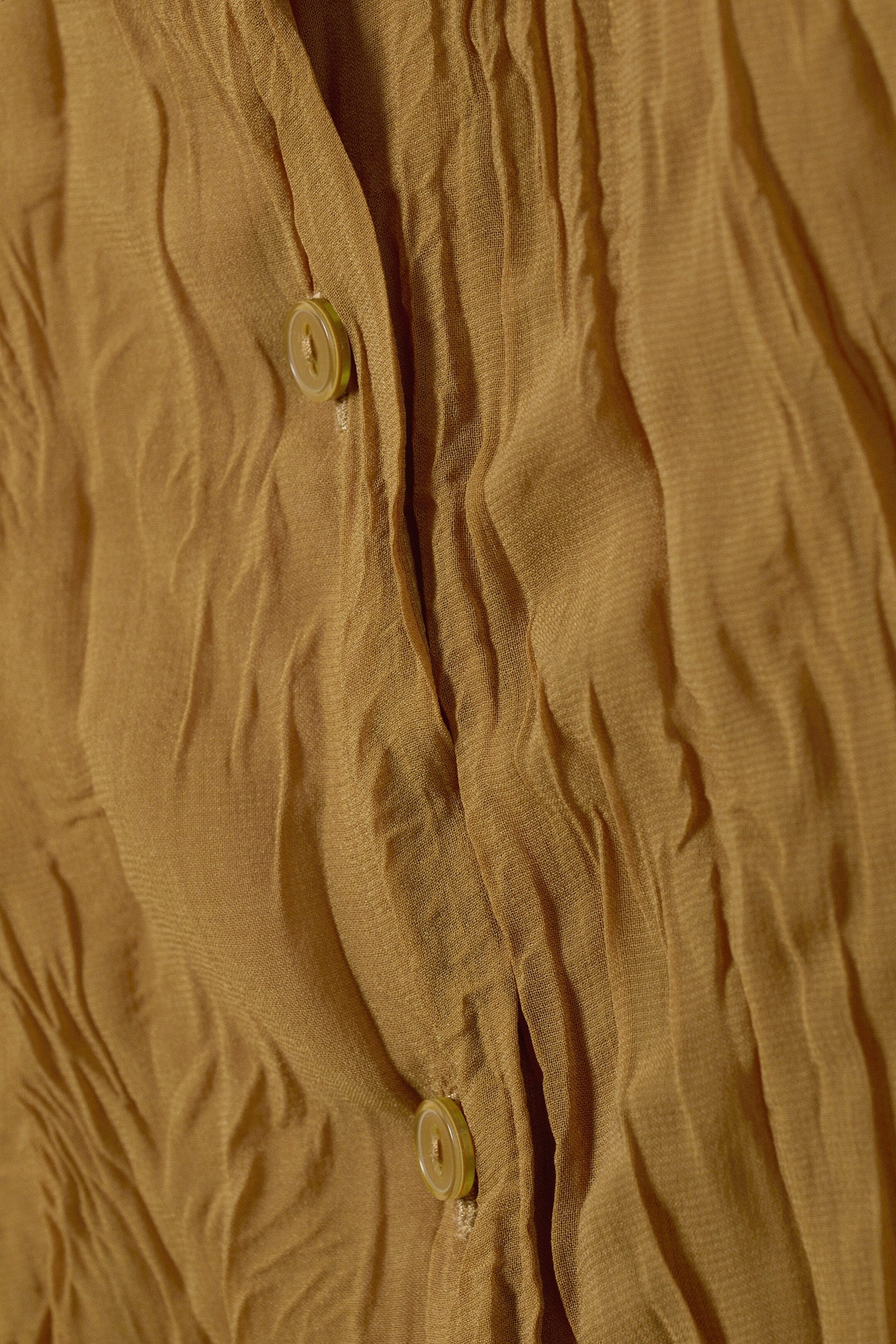 Light brown - Crinkle Fitted Shirt - 1