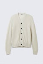 Light Beige - Regular Fit Button-Up Cardigan - 4