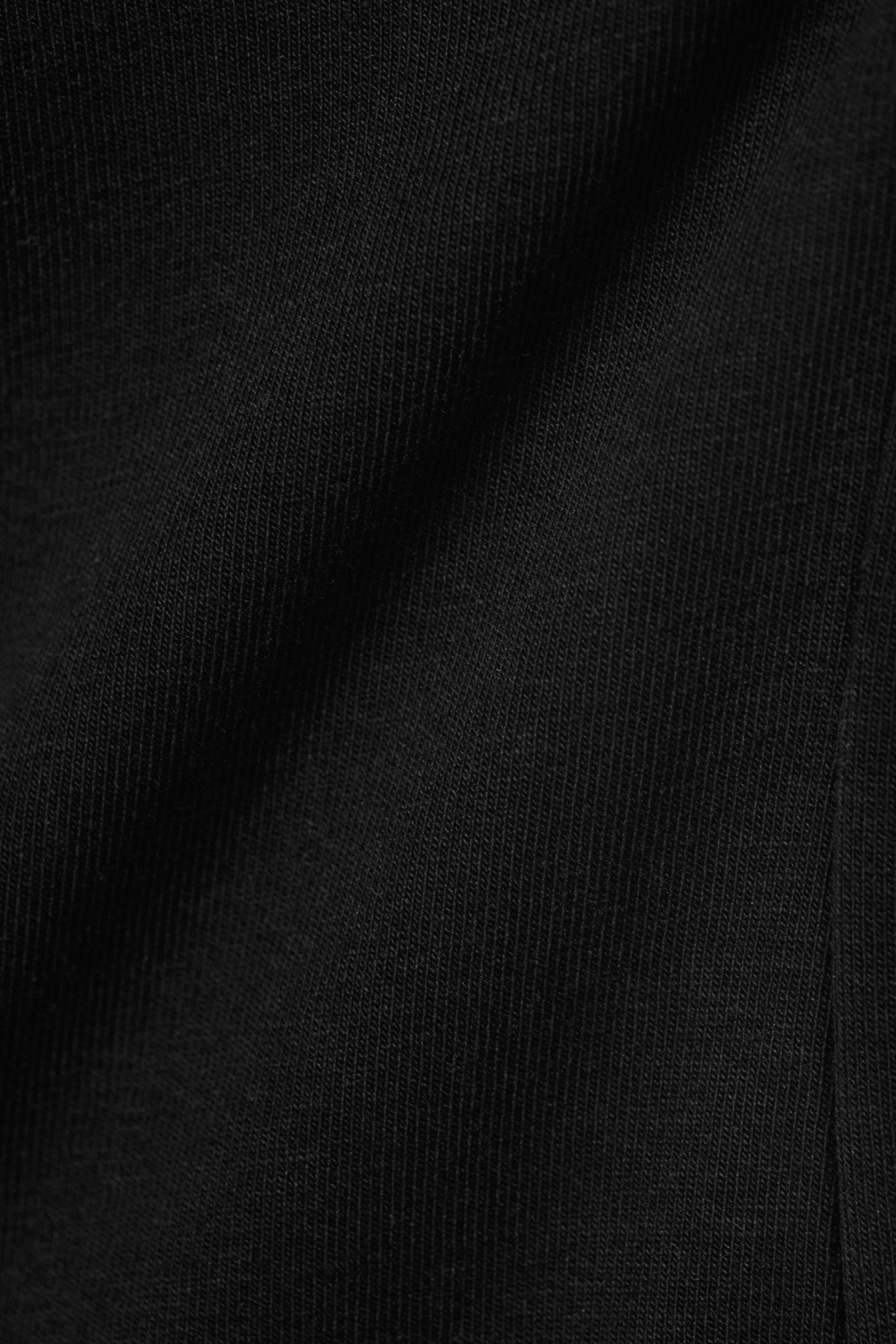 Black - Square Neck Halter Top - 2