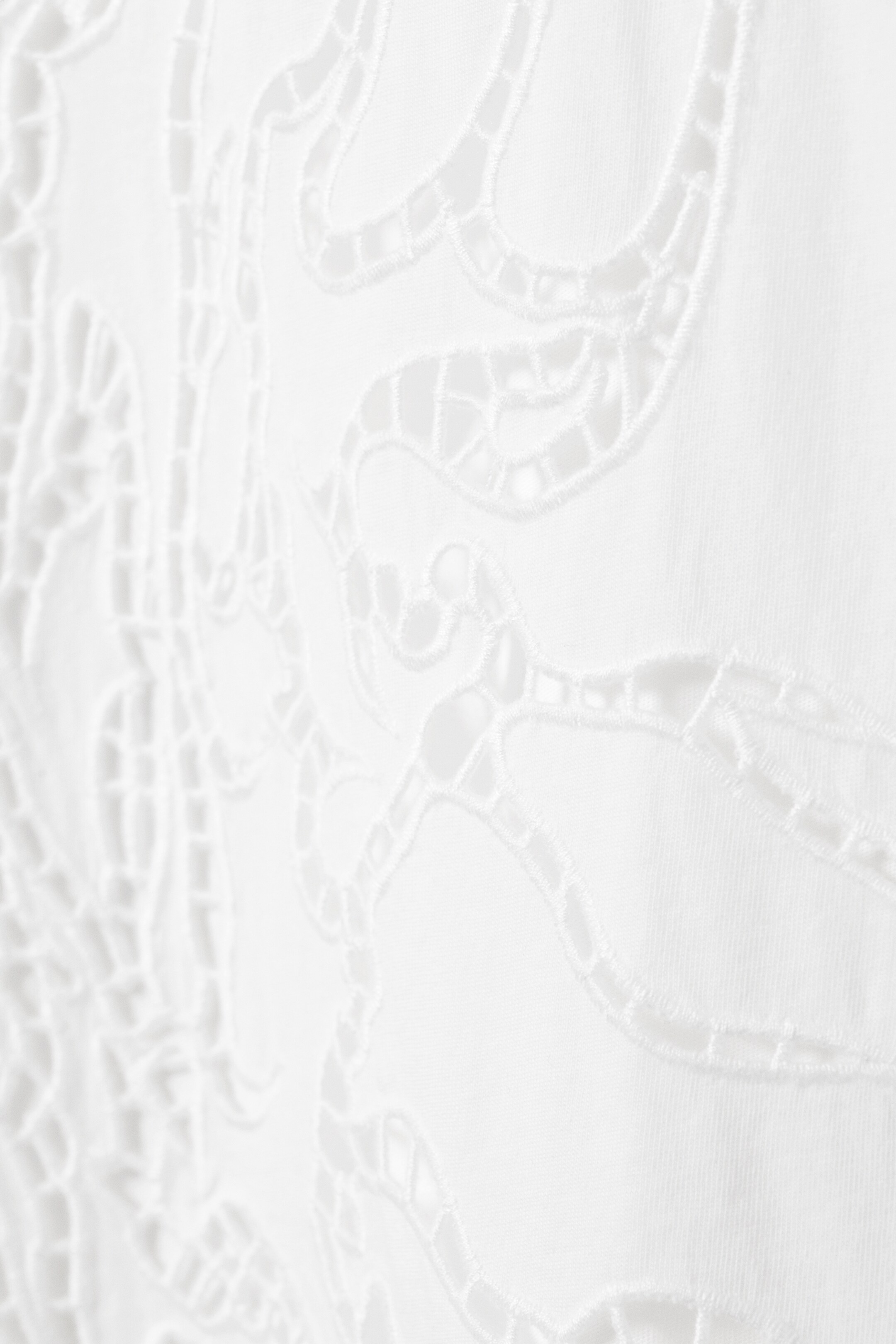 Agrandir l'image: T-shirt oversize avec broderie anglaise - Blanc - FEMME | H&M FR 6