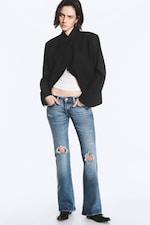 Blue Horses - Medium Blue - Hour skinny bootcut-jeans med lavt liv og slitne detaljer - 2