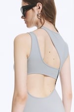 Light Dusty Grey - Cutout Maxi Dress - 4