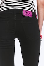 Black top rinse - Booty Bei skinny bootcut-jeans med lavt liv - 4