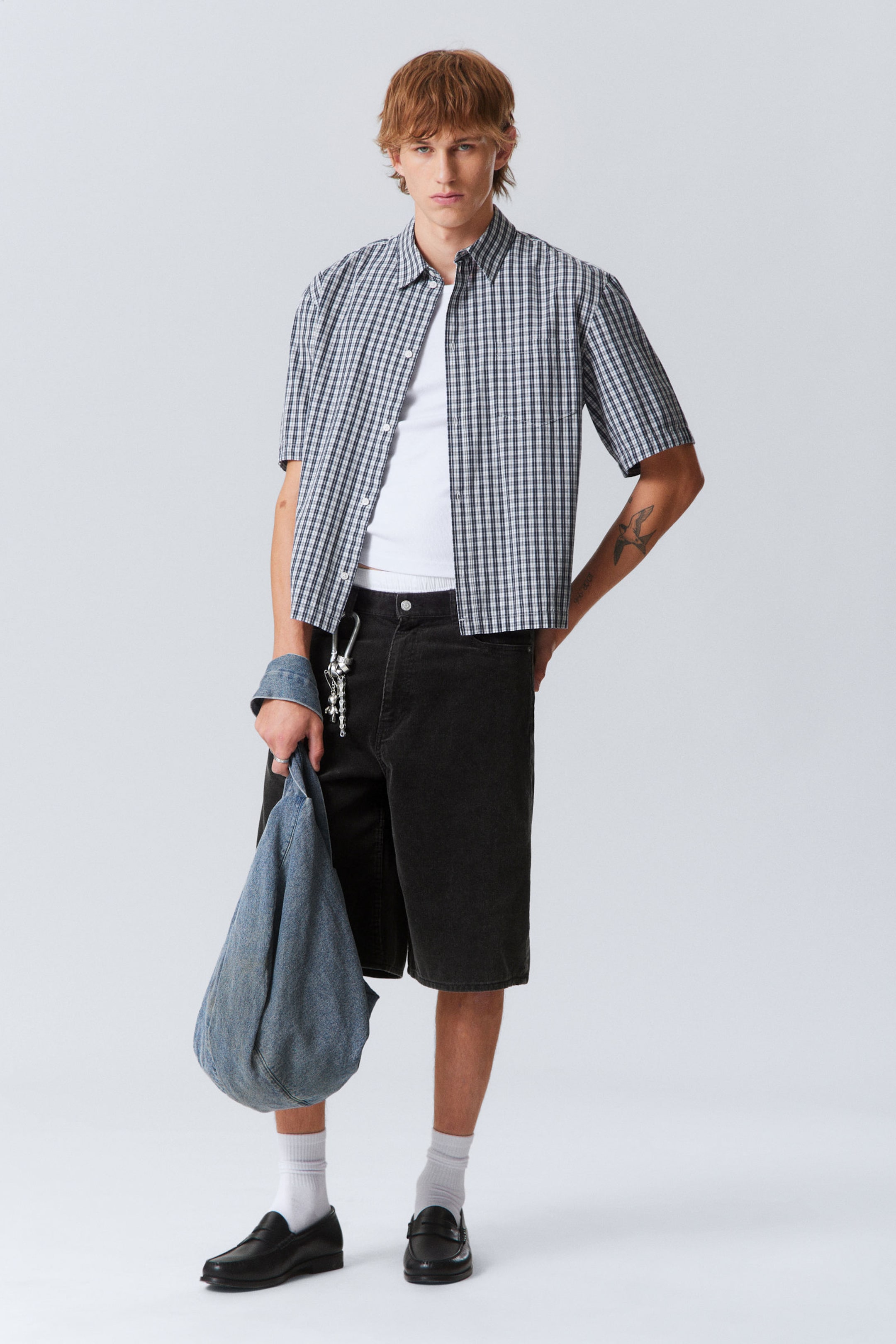 #2A5697 - Relaxed Fit Short-Sleeved Cotton Shirt - 2