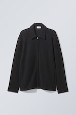 Black - Christoffer Zipped Cardigan - 0