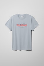 Blue - Relaxed Printed T-Shirt - 0