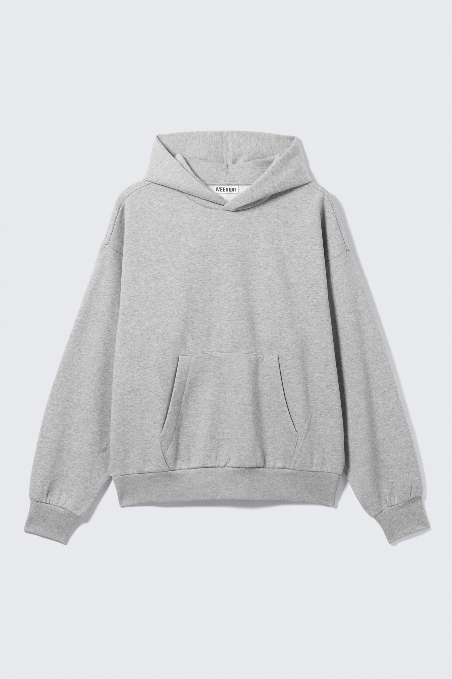 Loose Fit Hoodie - Grey Melange/Black/Dark Blue - 2