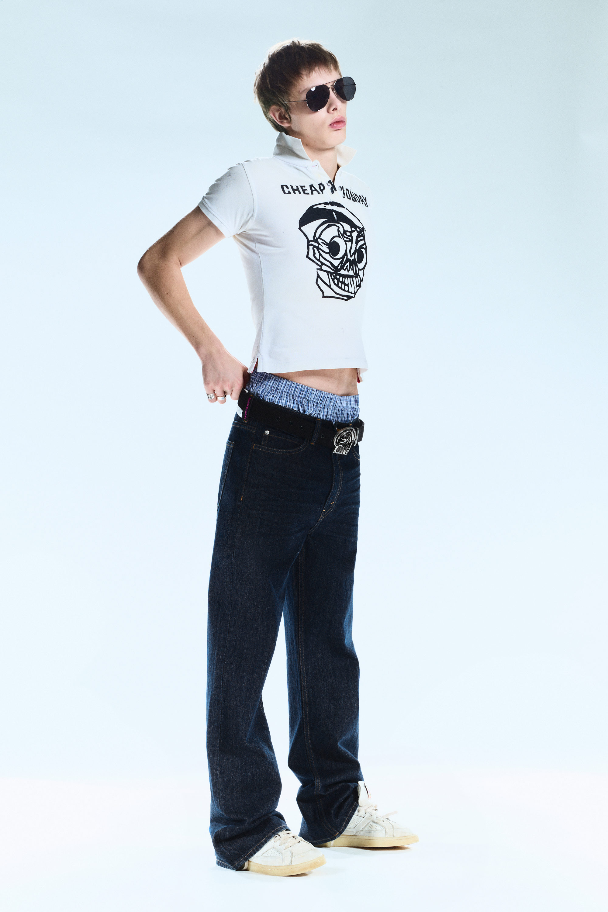 Blue Rinse - Dunkelblau - Boo Bootleg – Bootcut-Jeans mit niedriger Taille - 2