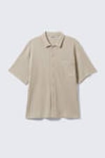 Dusty Mole - Knitted Short-Sleeved Button-Up Shirt - 4