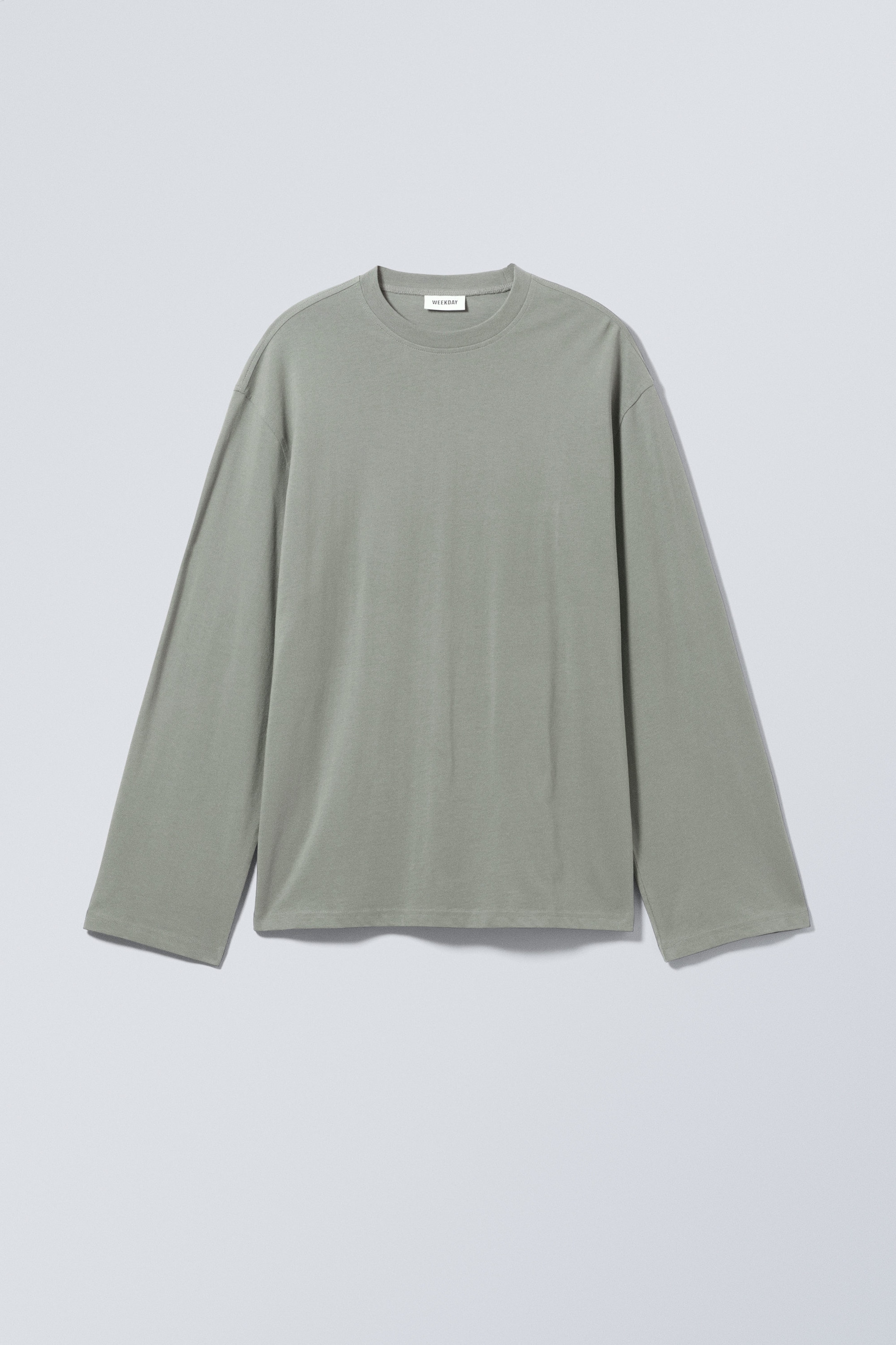Dusty Grey - Oversized Long Sleeve T-shirt - 0