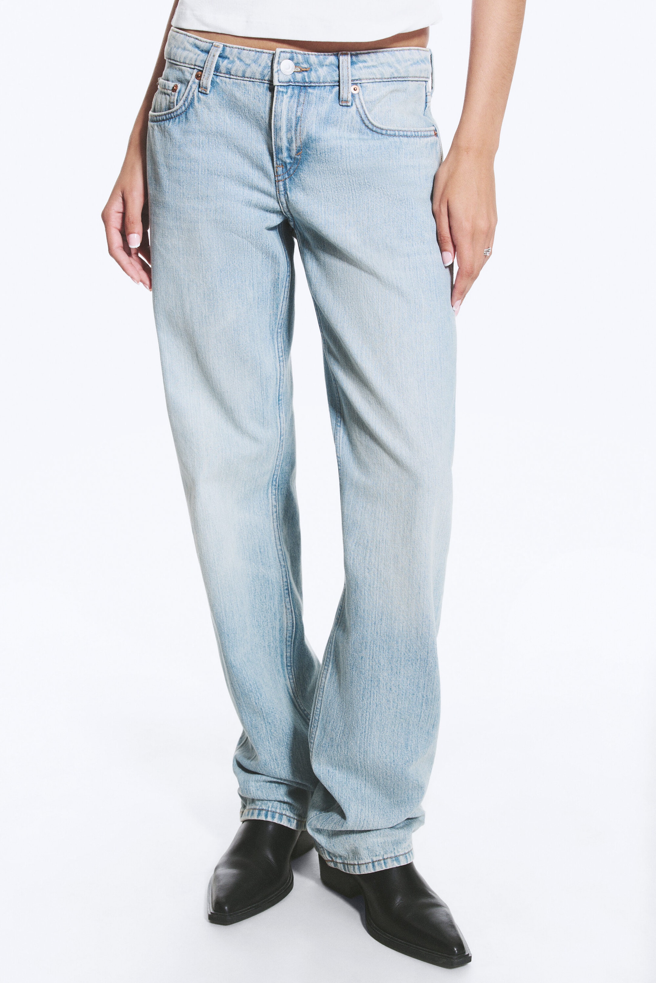 Aeon Blue - Light Blue - Arrow Low Rise Regular Straight Jeans - 2