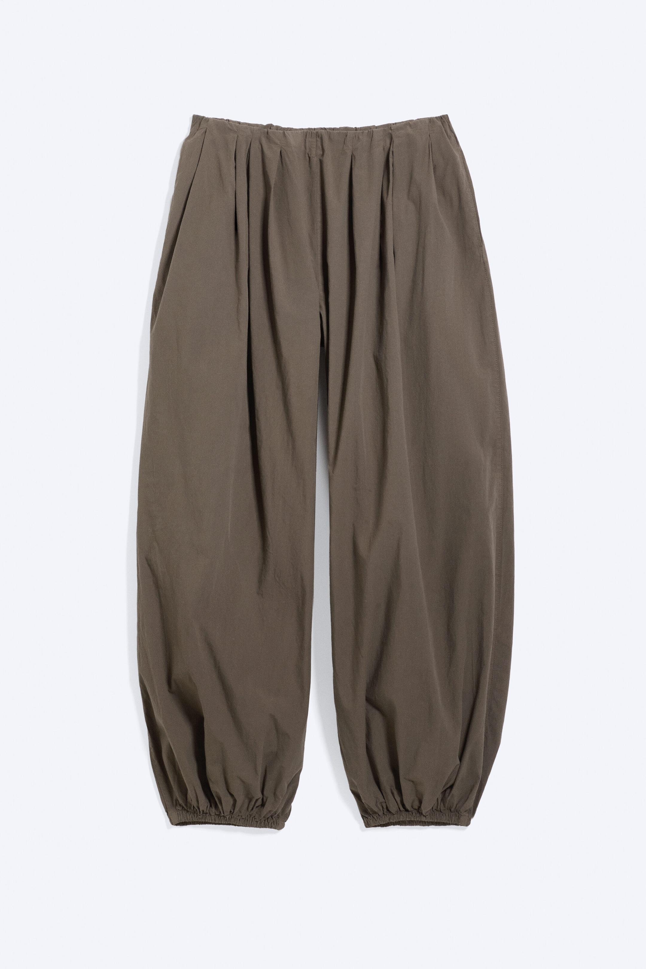Dunkles Graubraun - Ballonhose aus Baumwolle - 4