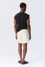 Dusty White - Regular Oxford Shorts - 3