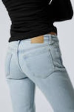 Snow Blue - Light Blue - Flame Low Rise Slim Flared Leg Jeans - 3