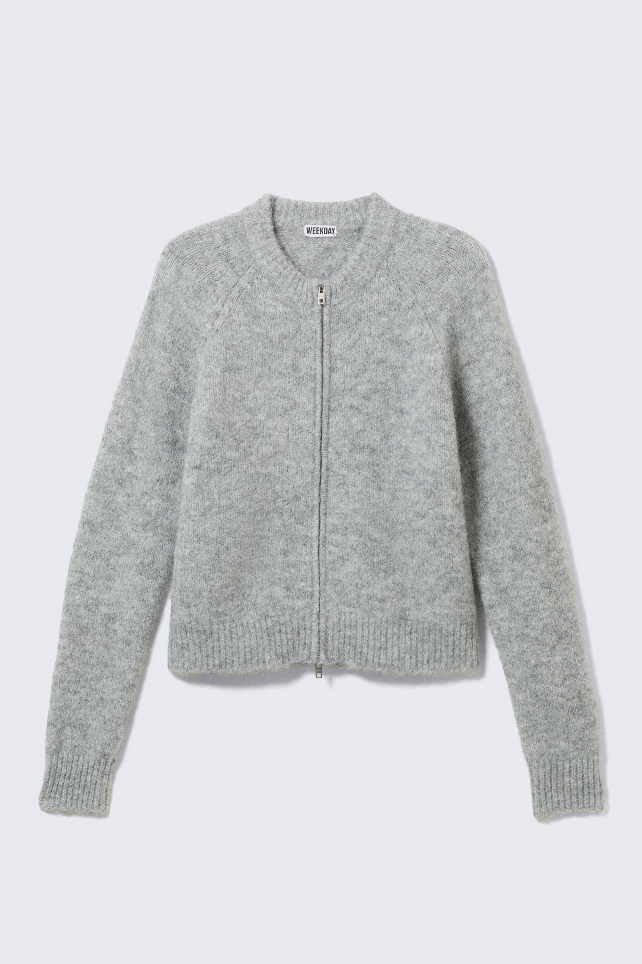 Grotere afbeelding bekijken: Raglan-Sleeved Wool-Blend Zip Cardigan - Grijs gemêleerd - HEREN | H&M BE 6