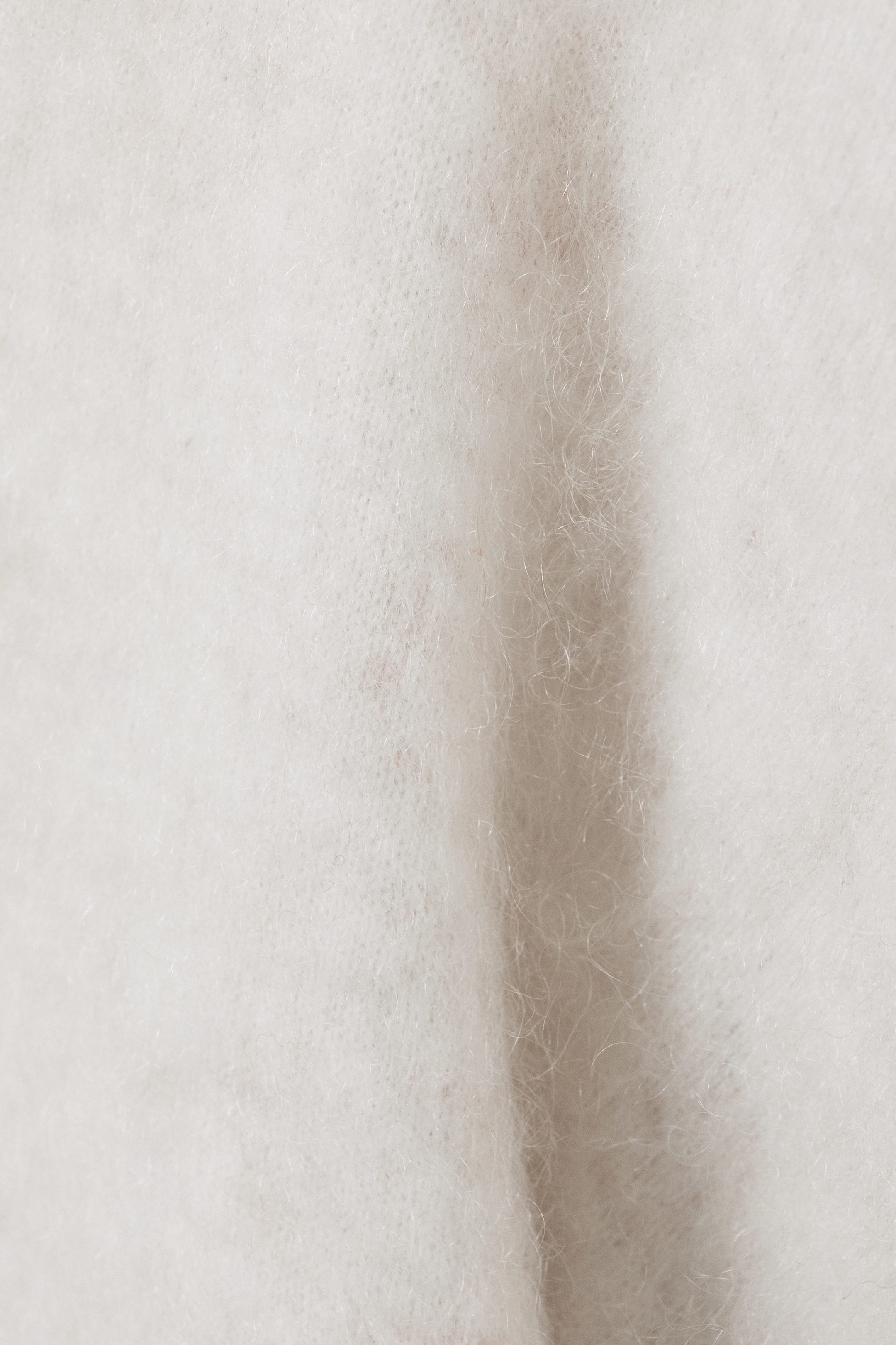 Blanc cassé - Pull oversize en maille de mohair - 5