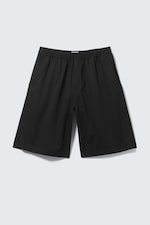 Black - Loose Fit Chino Shorts - 4