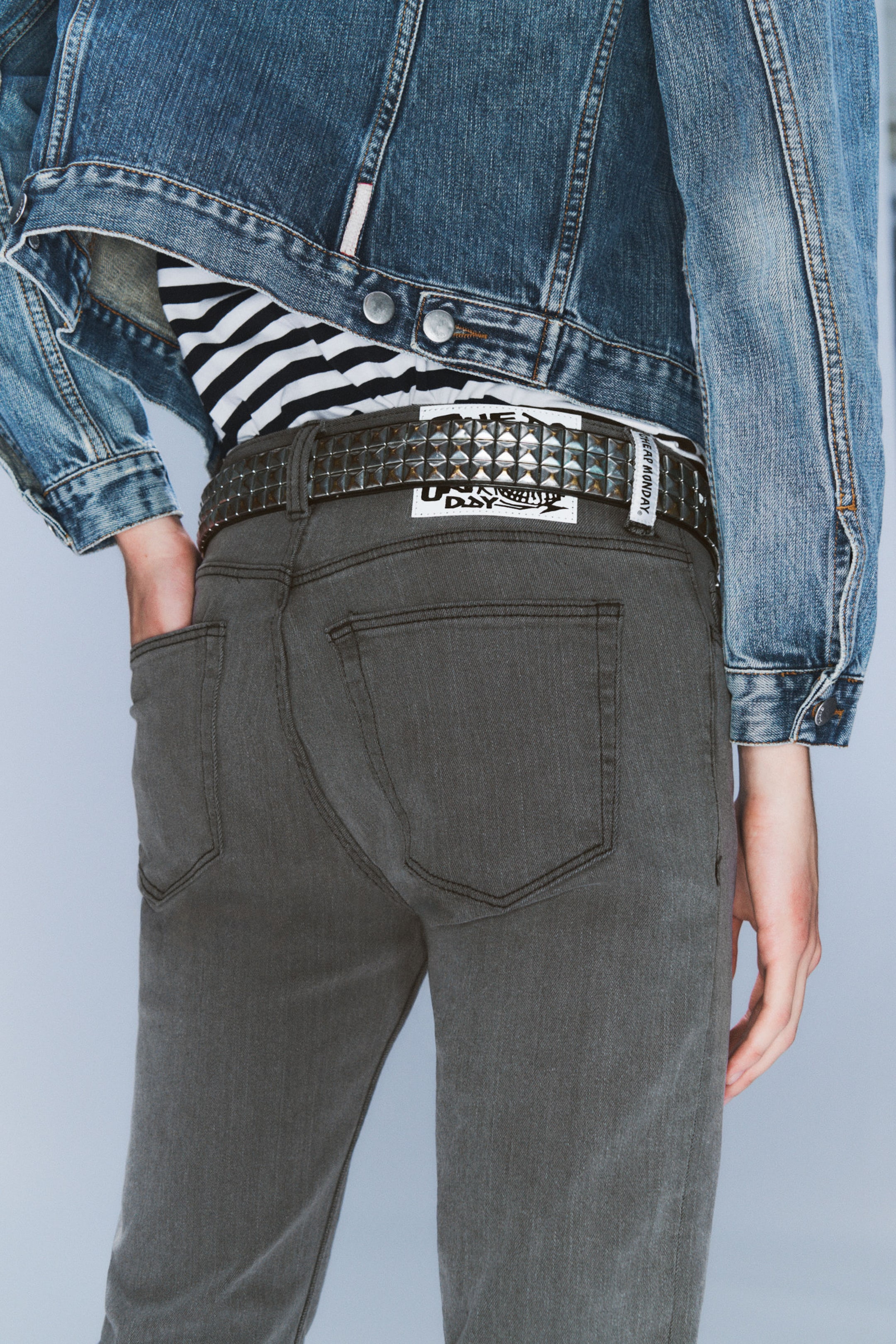 Bored Grey - Grau - Sleeze – Skinny-Jeans mit niedriger Taille - 2