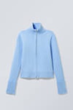 Hellblau - Strickjacke mit Reißverschluss Winona - 0