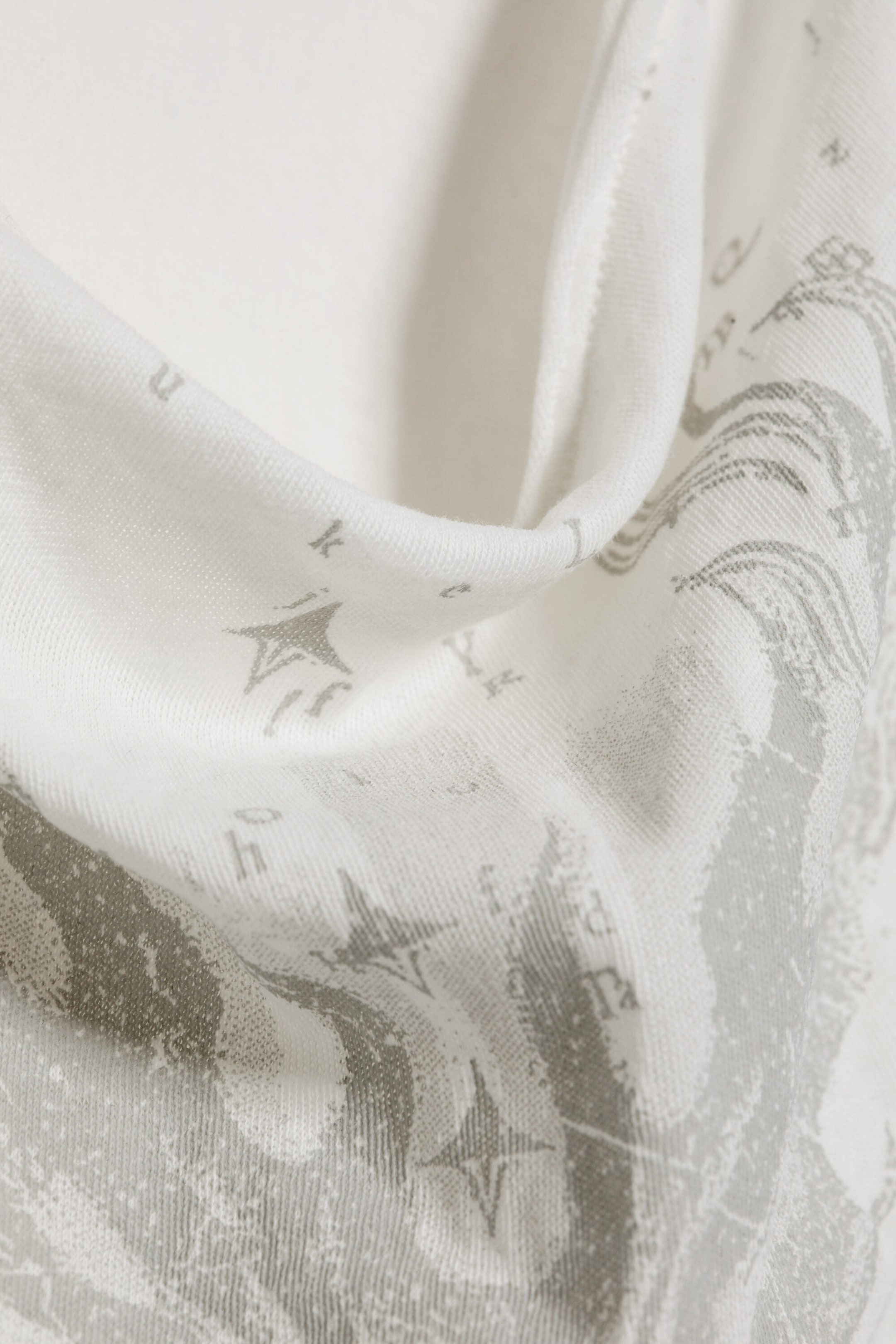 White - Horse Print - Linne med grafiskt tryck - 2