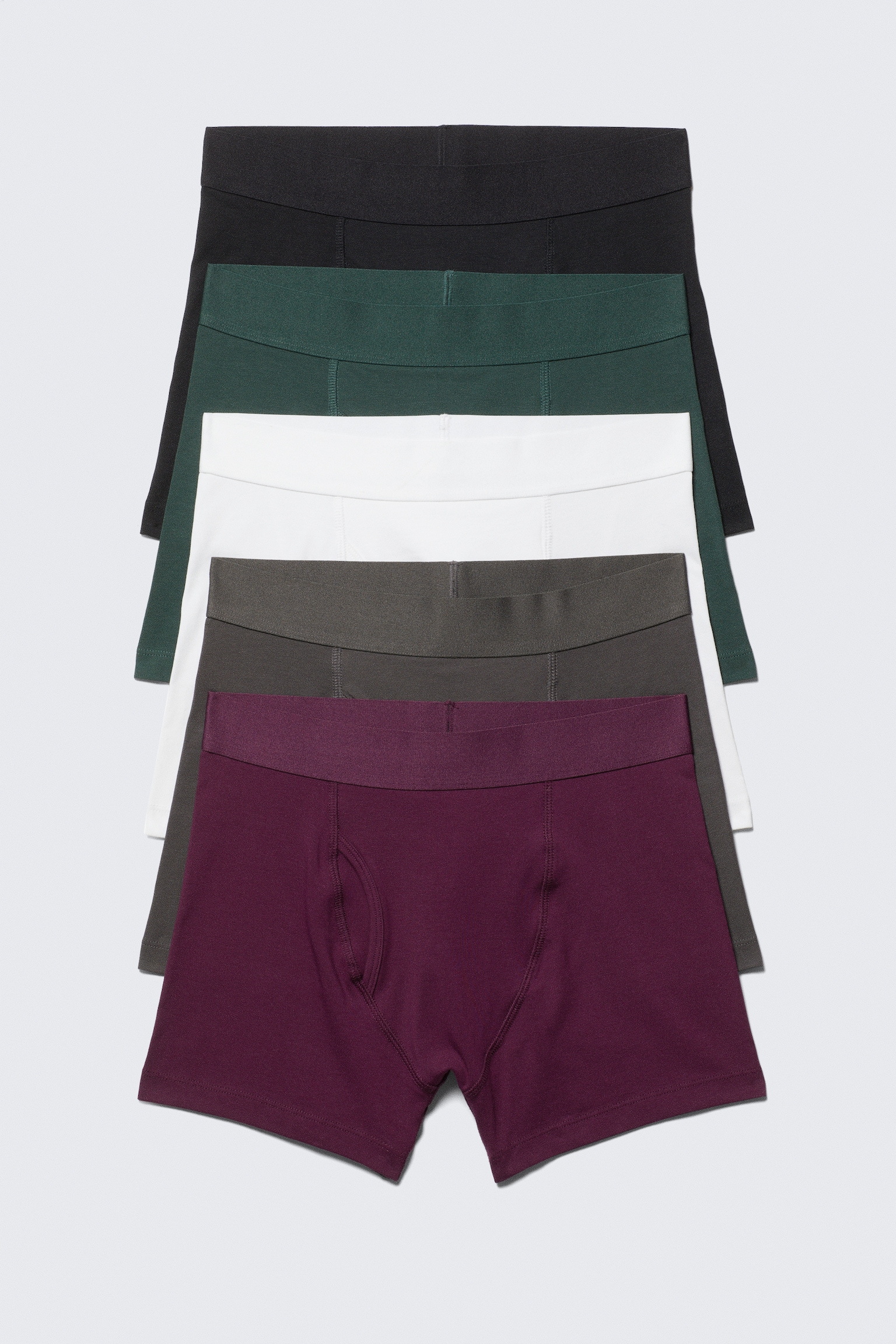 5 pares de boxers - Preto/Bege/Azul/Branco/Verde/Preto/Castanho/Verde/Preto/Verde/Branco/Cinza/Verm./Preto/Preto/Azul/Verde/Branco/Cinzento/Preto/Cinzento/Azul/Branco/Preto, verde, branco