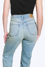 Port Blue - Light Blue - Rowe Super High Waisted Regular Straight Jeans - 8