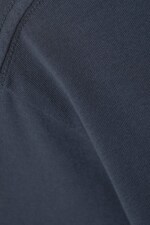 Dark Blue - Mittelschweres lockeres T-Shirt - 1