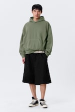 Washed Green - Loose Fit Hoodie - 1