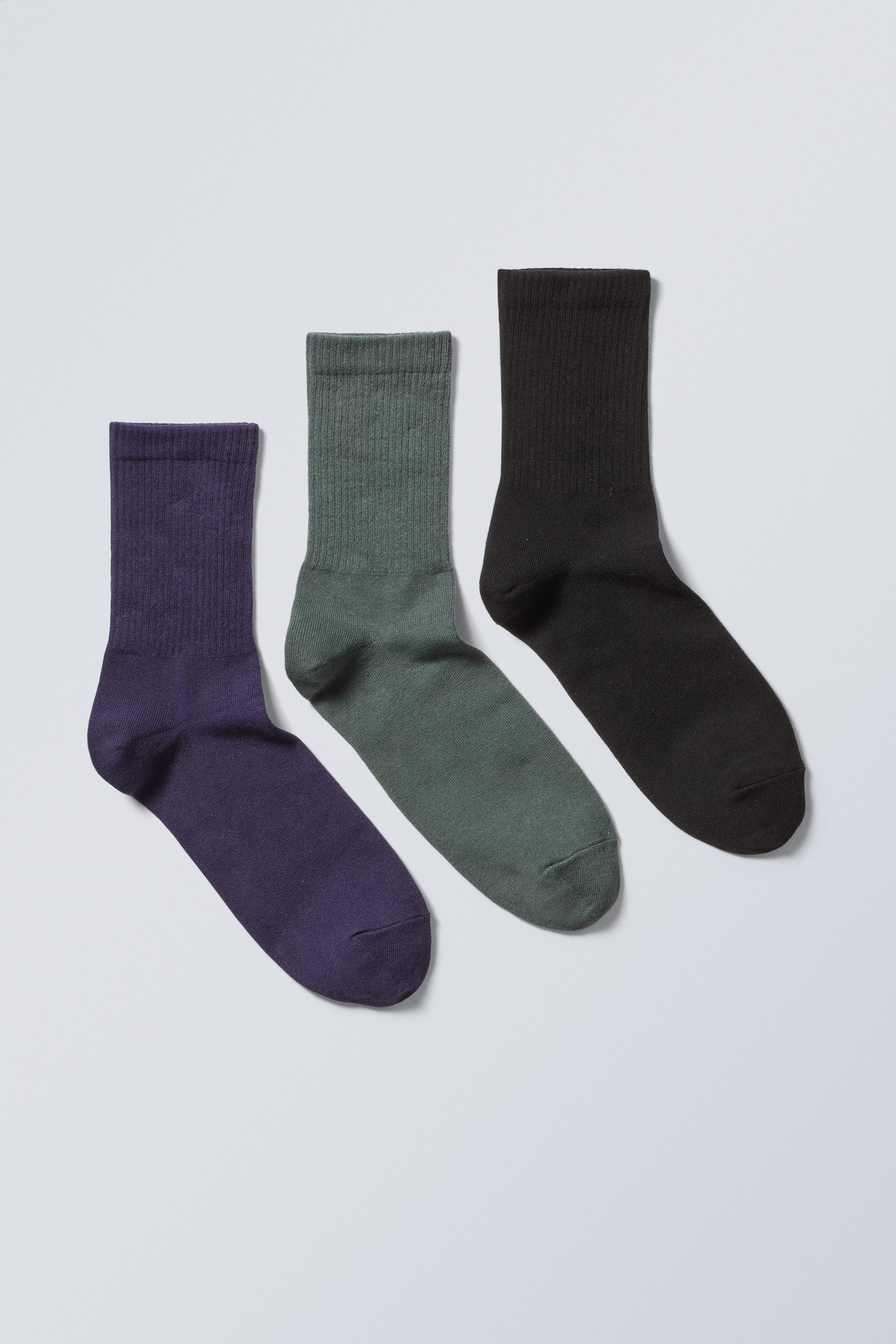 Green/navy/black - 3-pack Sport Socks - 0