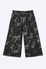 Dark Khaki Green - Camo - Terry 7/8th trousers - 0