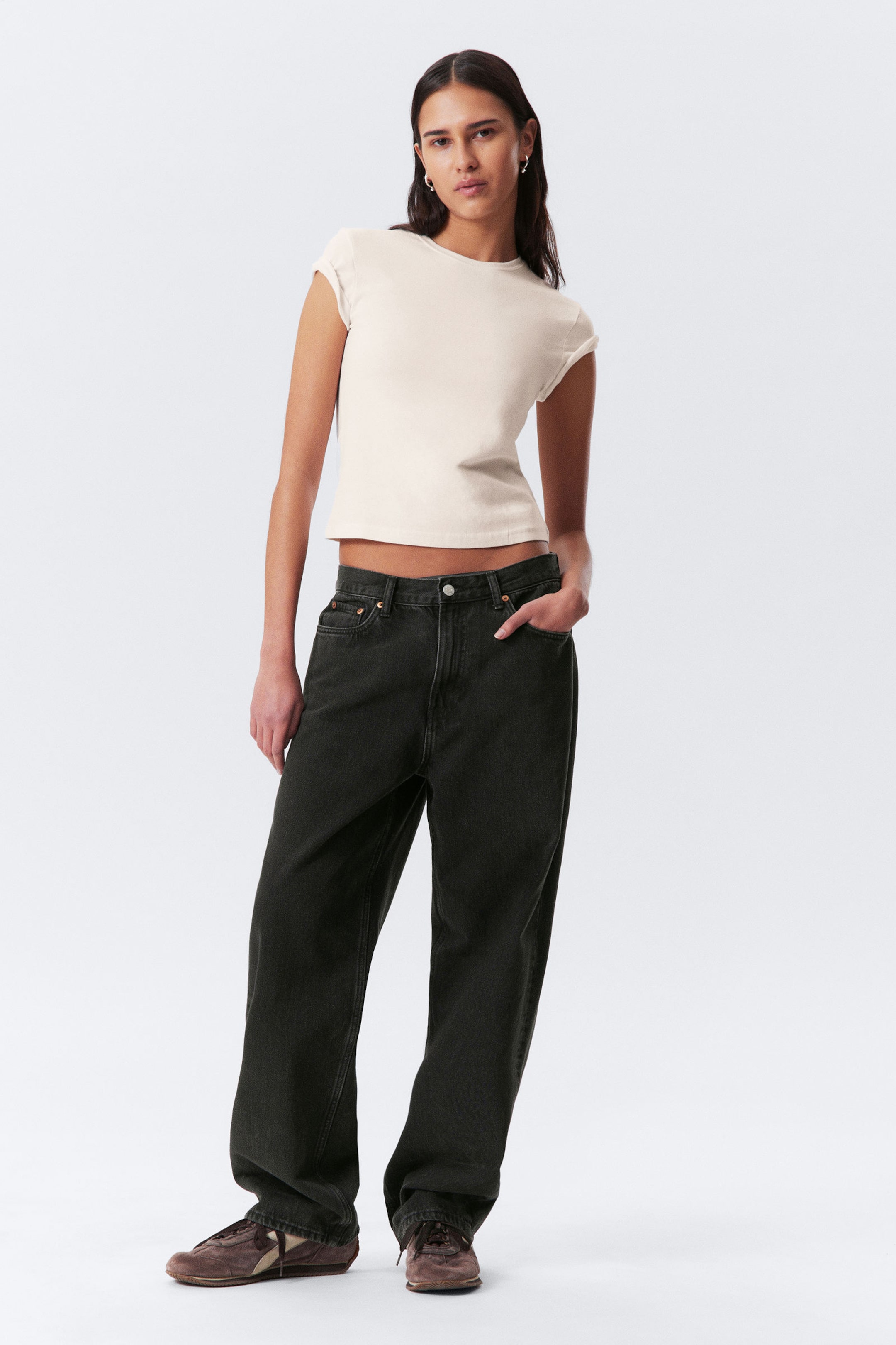 Tuned Black - Schwarz - Galaxy Loose Straight Leg Jeans - 4