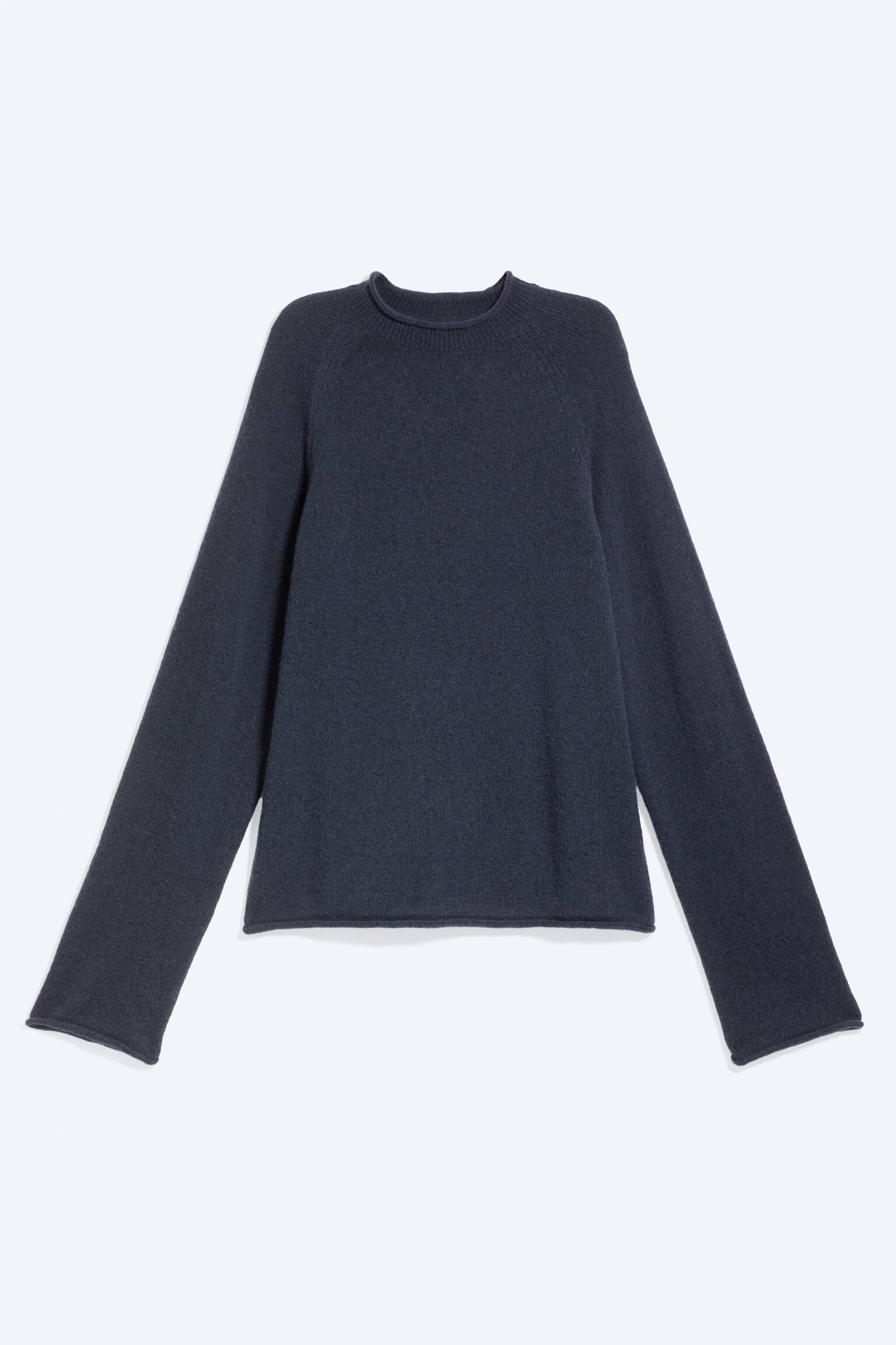 Loose wool blend jumper - Dark Blue/Dark Grey