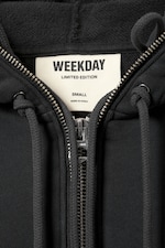 Black - Double-Layered Standard Zip Hoodie - 1