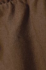 Brun - Vida pull-on byxor i linneblandning - 1