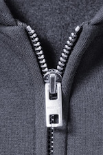 Gewaschenes Blau - Weit geschnittener Zip-Hoodie - 5