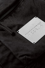 Dark Grey - Rounded Canvas Crossbody Bag - 6