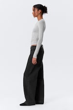 Tuned Black – Noir - Missy Low Rise Loose Straight Leg Jeans - 2