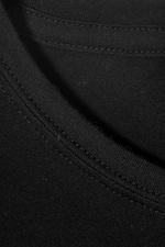 Schwarz - Körpernahes T-Shirt - 1