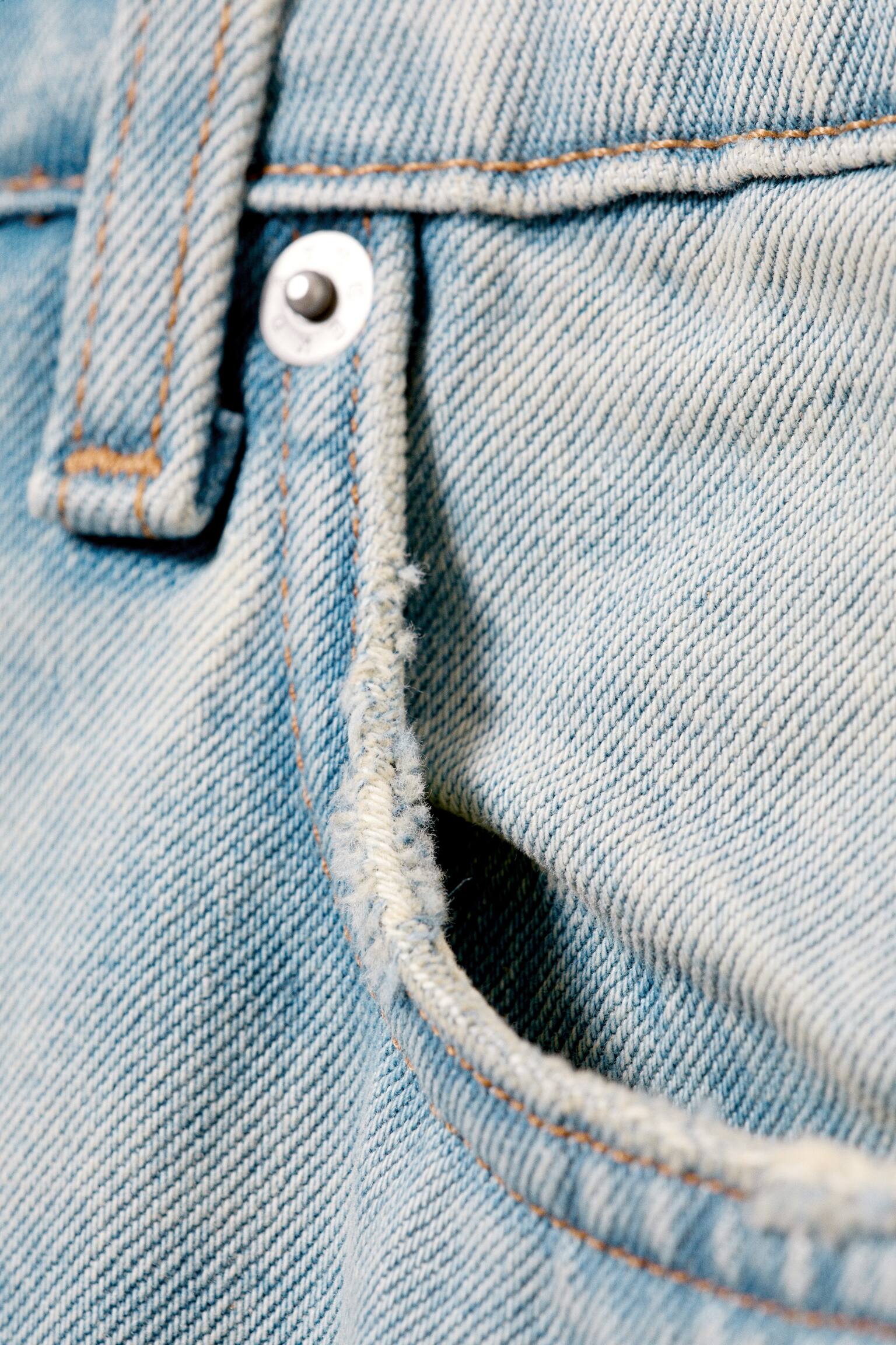 Jeans Missy loose a vita bassa con straight leg - Broken Blue - Azzurro/Lavaggio blu – Blu scuro/Bianco sporco - Bianco/Blue Horses – Blu medio/Nero deciso – Nero - 3