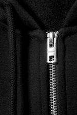 Schwarz - Klassischer Zip-Hoodie - 5