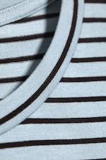 Blau/Schwarz gestreift - Longsleeve-Top aus Viskose - 4