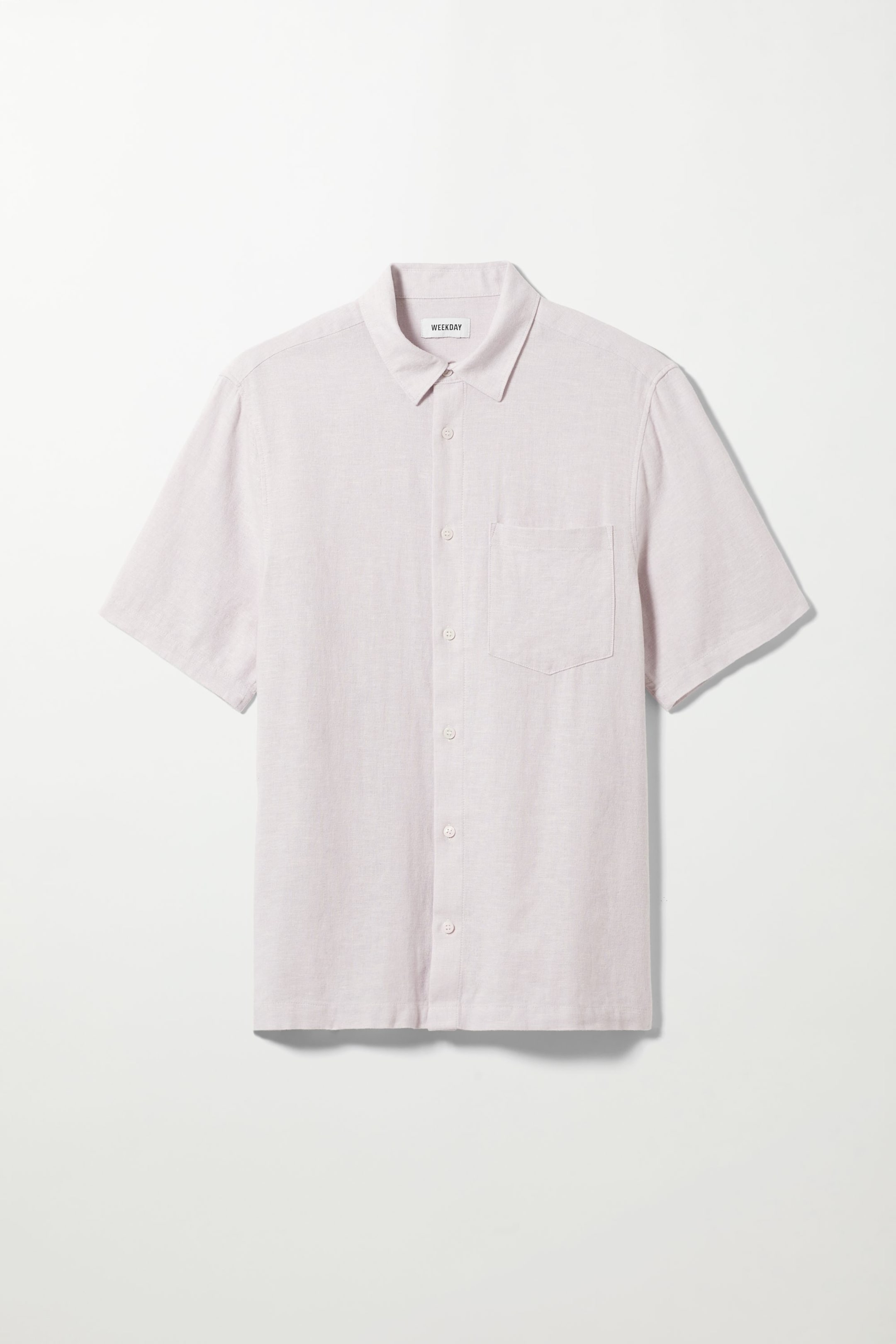 Dusty lilac - Randy Linen Short Sleeve Shirt - 0