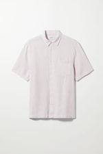 Dusty lilac - Randy Linen Short Sleeve Shirt - 0