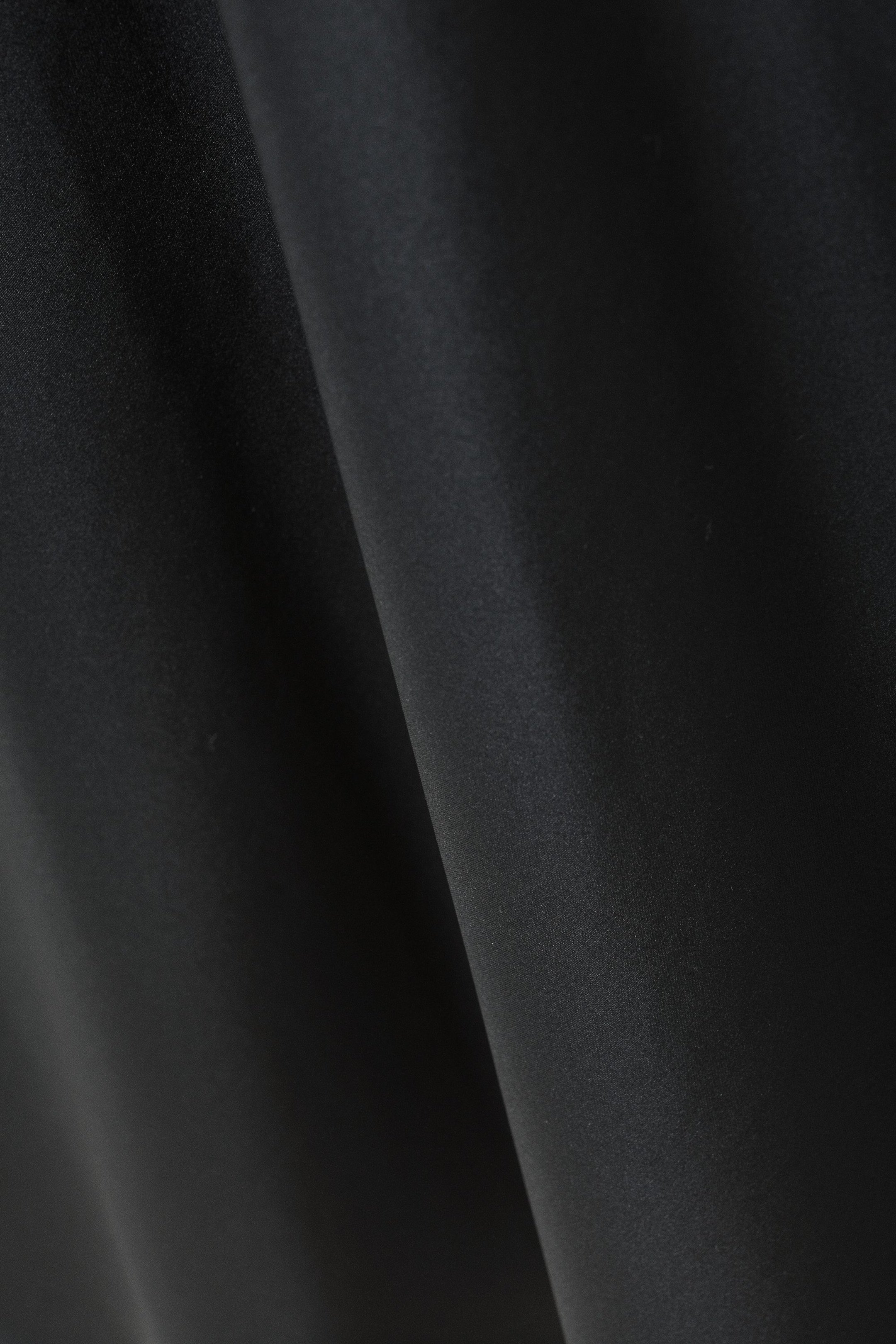 Black - Trace Pull On Satin Skirt - 1