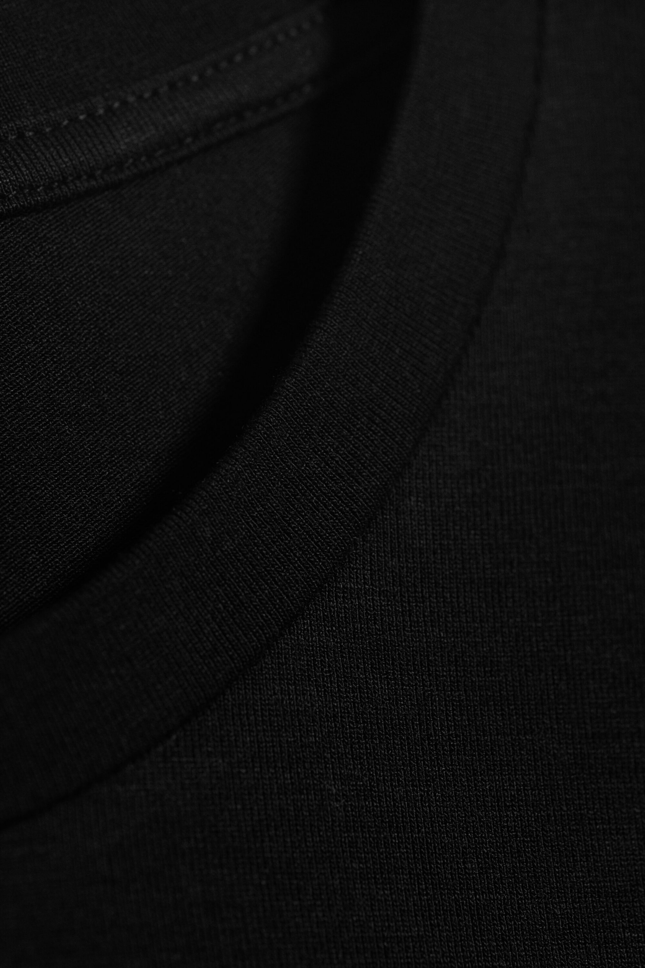 Schwarz - Longsleeve-Top aus Viskose - 4