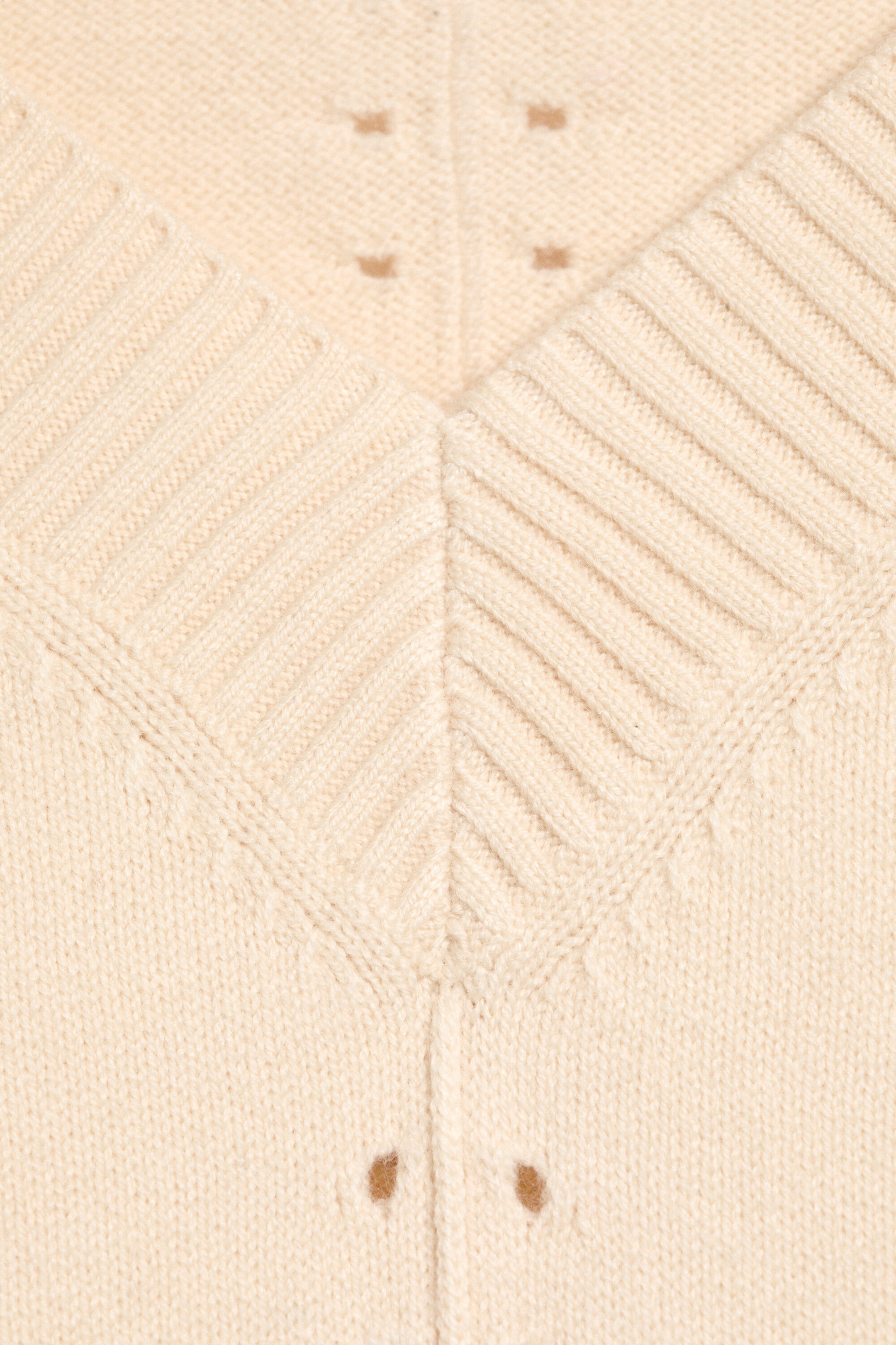 Lys støvet beige - Strikket genser - 5
