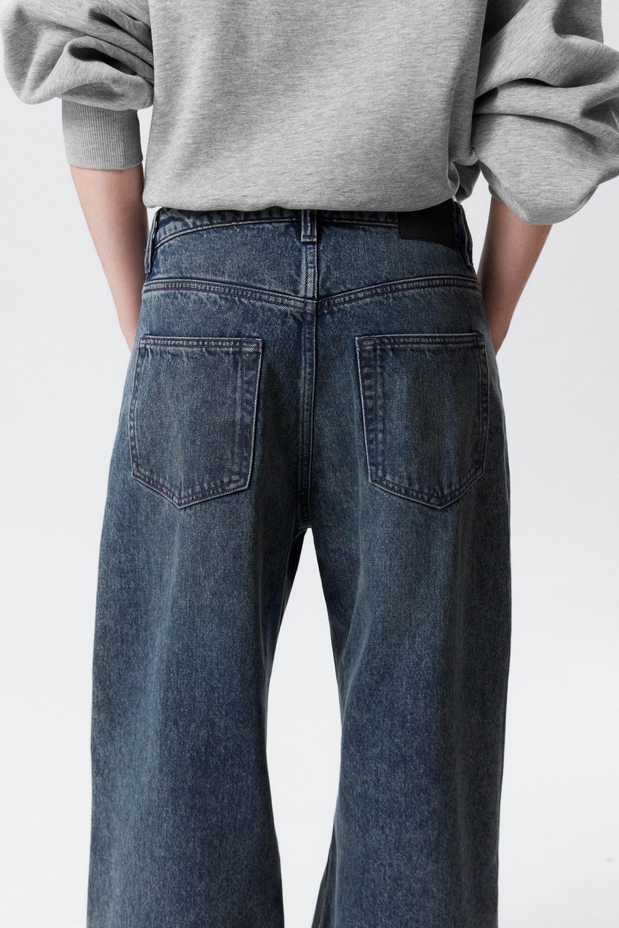 Pandora Blue - Mörkblå - Missy Low Waist Loose Straight Leg Jeans - 4