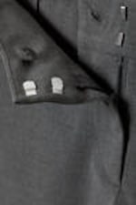 Dark Grey - Slim Fit Capri Trousers - 1