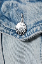 Pegasus Blue - Light Blue - Oversized Structured Denim Jacket - 1